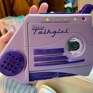 Deluxe Talkgirl Purple Cassette Player
